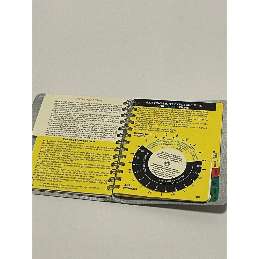 Vintage Kodak Master Photoguide AR-21 Pocket‎ Size 1976 Camera Settings Guide